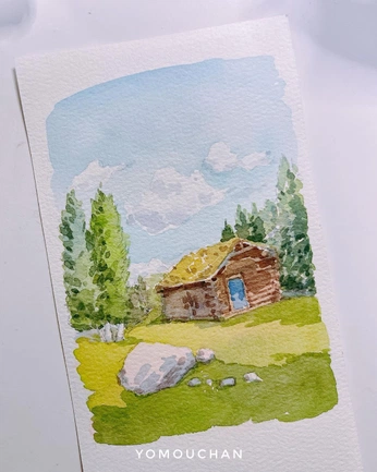 A cover of "watercolor ideas" cluster. The owner is gracerobin07. The cluster consists of 102 elements.