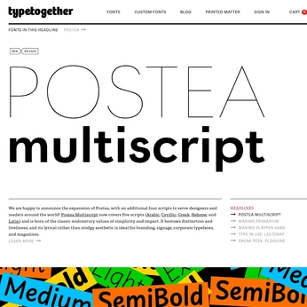 A cover of "Type Foundries" cluster. The owner is arjunphlox. The cluster consists of 36 elements.