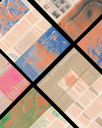 A cover of "screen print book" cluster. The owner is kala88. The cluster consists of 14 elements.