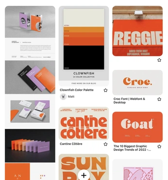 A cover of "graphic design inspo" cluster. The owner is malumiese. The cluster consists of 84 elements.