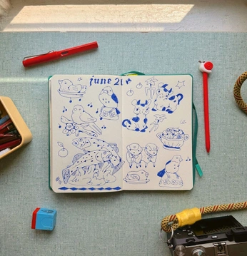 A cover of "Bullet journal" cluster. The owner is alejonovoa. The cluster consists of 8 elements.