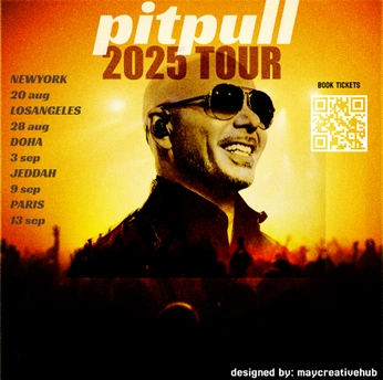 A cover of "pitpull project" cluster. The owner is maycreativehub. The cluster description is "my pitpull tour poster (along with elements i used)". The cluster consists of 7 elements.