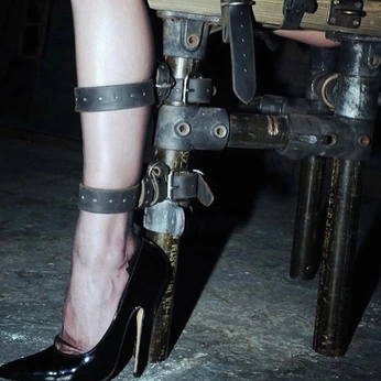 A cover of "bondage" cluster. The owner is alyxxsmith. The cluster description is "bondage and bdsm elements, latex, leather, harnesses and chains". The cluster consists of 79 elements.