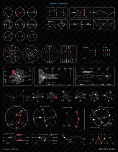 Monitor graphics designed by 3flab inc. for the animated movie GODZ ...