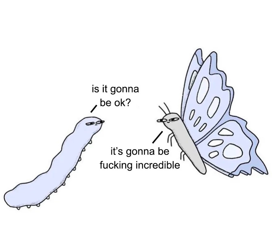 An image added by carolinewellborn on Jul 27, 2023. May present: gesture, azure, finger, font, wing.