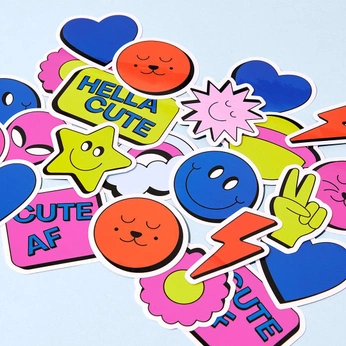 A cover of "Stickers" cluster. The owner is gemmalee. The cluster consists of 10 elements.