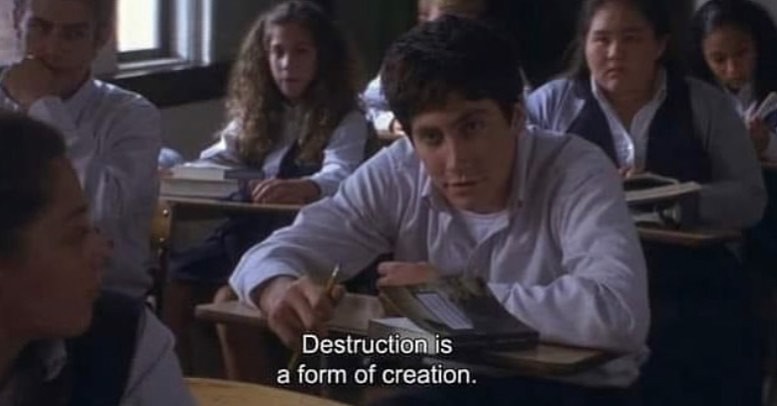 An Instagram  post added by andy on Feb 24, 2023. The author is @kinoscopenyc. May present: jake gyllenhaal donnie darko, jake gyllenhaal, richard kelly, drew barrymore, donnie darko.