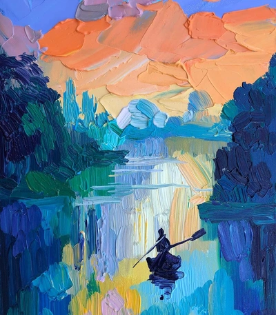 An Instagram carousel post added by jesseschmidt on Aug 07, 2024. The author is @atrusovaartist.