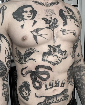 A cover of "Tattoos" cluster. The owner is alexigeorge. The cluster consists of 2 elements.