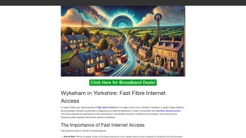 A cover of "Wykeham Gigabit Fibre" cluster. The owner is savedimages. The cluster description is "Wykeham Full Fibre Gigabit Broadband Deals.". The cluster consists of 1 element.