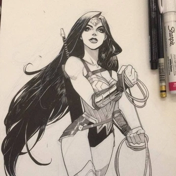 A cover of "Wonder Woman" cluster. The owner is glitterxqueen. The cluster consists of 596 elements.