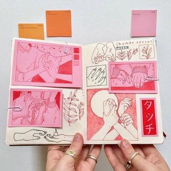 A cover of "SCRAPBOOK" cluster. The owner is yepizart. The cluster consists of 3 elements.