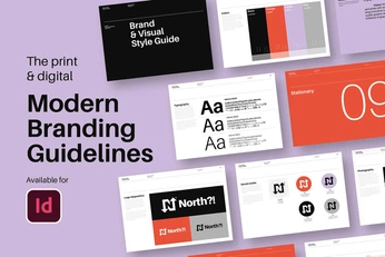 A cover of "Brand Guidelines" cluster. The owner is taifuart. The cluster consists of 58 elements.