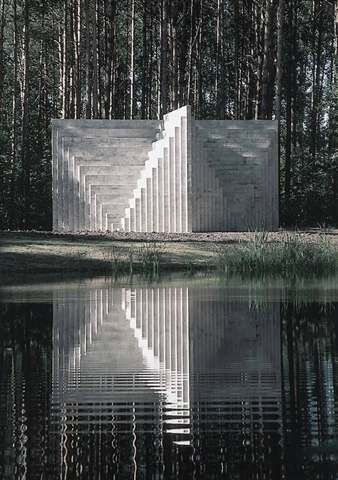Double Negative Pyramid, a 1997 sculpture by Sol LeWitt.