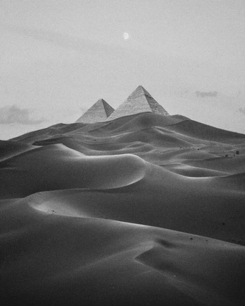 A cover of "b&W desert" cluster. The owner is mariamshaban. The cluster consists of 9 elements.