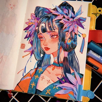 A cover of "drawing - tradi" cluster. The owner is phuo.g. The cluster consists of 2 elements.