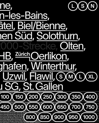 A cover of "SWISS DESIGN" cluster. The owner is dnlpnh. The cluster consists of 20 elements.