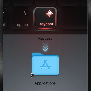 A cover of "macOS Applications" cluster. The owner is drankou. The cluster description is "Drag to Applications folder during installation on macOS.". The cluster consists of 40 elements.