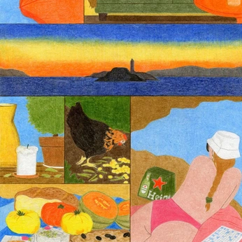 A cover of "Illustration" cluster. The owner is danasellers. The cluster consists of 136 elements.