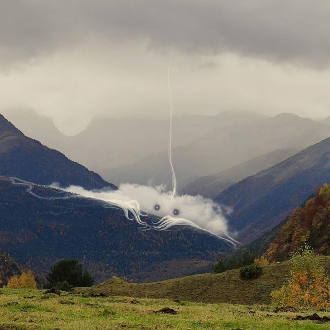 An Instagram  post added on Jan 23, 2024. The author is @the.pinklemonade. May present: highland, cloud, sky, mountain, plant.