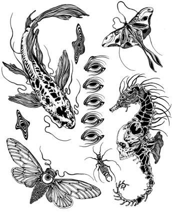 A cover of "Tattoo Vorlagen" cluster. The owner is isabellsart. The cluster consists of 1 element.