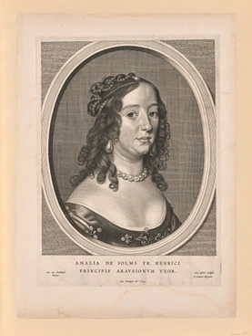 Amalia van Solms, wife of Frederick Henry, from Nine Portraits