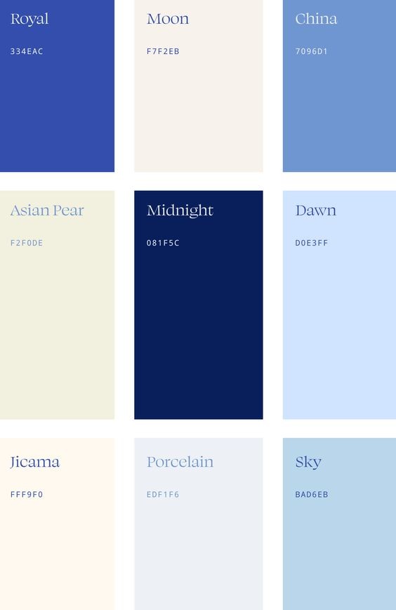 Color palettes