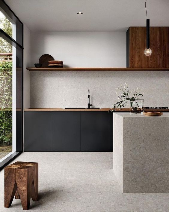 An image added on Jan 28, 2022. May present: table, design, wood stain, kitchen, cabinetry.