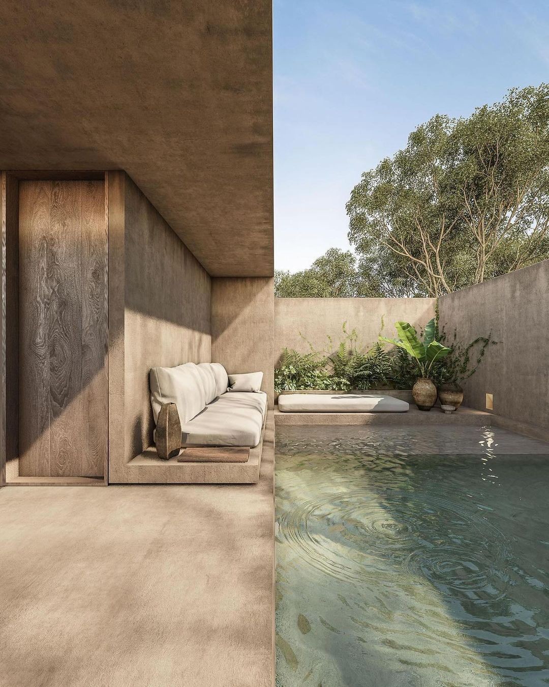 Casa GU, an architectural concept in Mexico designed and visualized by Estudio eva.