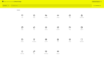 A cover of "UI Icons" cluster. The owner is moatasem. The cluster consists of 3 elements.