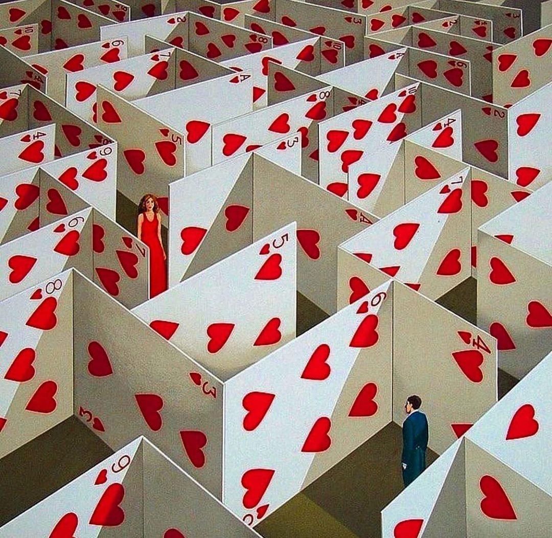 An Instagram  post added by rox on Feb 02, 2023. The author is @grand.azur. May present: rafal olbinski, rafał olbiński, the national arts club, olbinski, surrealism.