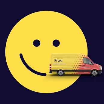 A cover of "Proxi" cluster. The owner is veryownstudio. The cluster description is "https://veryownstudio.com/project/proxi/". The cluster consists of 8 elements.