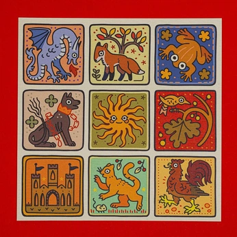 A cover of "Medieval 🗡️🏹" cluster. The owner is gracegriffinart. The cluster consists of 617 elements.