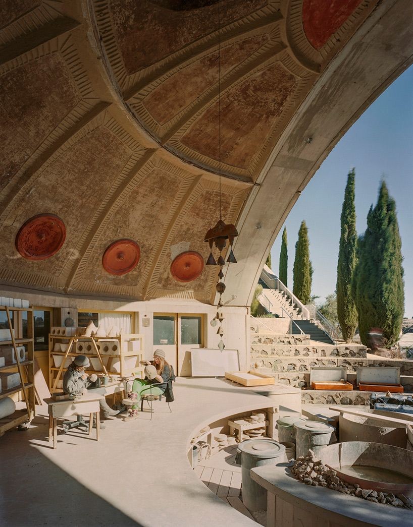 The Ceramics Apse at Arcosanti, designed by architect Paolo Soleri. Photo by Kate Glicksberg.