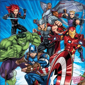 A cover of "Marvel" cluster. The owner is garon. The cluster description is "Marvel Heroes and Villans ". The cluster consists of 1405 elements.