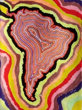 A cover of "América Latina" cluster. The owner is mari.fcoli. The cluster consists of 9 elements.