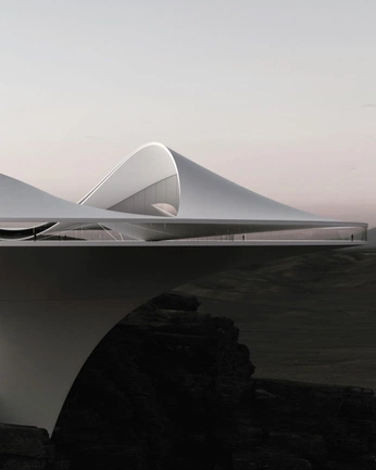 A cover of "Futuristic Architecture" cluster. The owner is marredondo. The cluster consists of 7 elements.