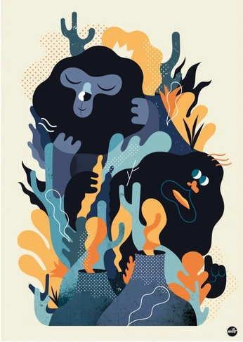 A cover of "ilustrations" cluster. The owner is fillzera. The cluster consists of 21 elements.