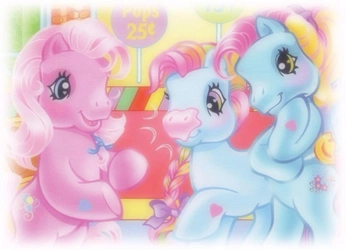 A cover of "Mlp :3" cluster. The owner is bunniesdotcom. The cluster description is "Mlp generations 1-4 ". The cluster consists of 183 elements.