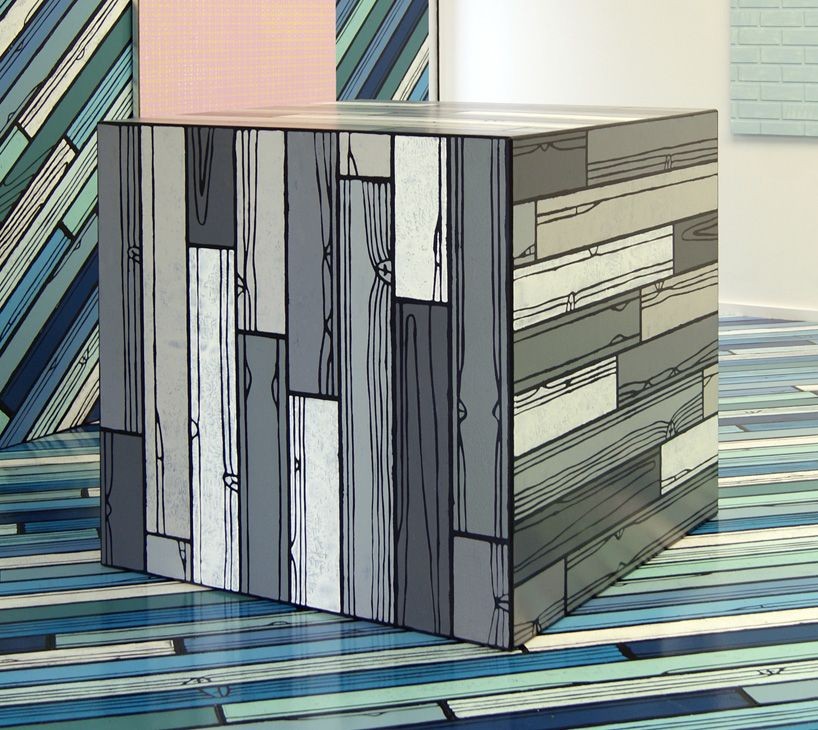 Installation view from Richard Woods's exhibition D.I.Y. at Alan Cristea Gallery, 2013.