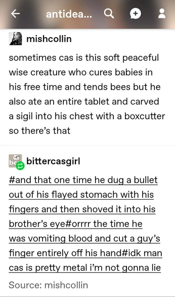 A cover of "Supernatural" cluster. The owner is nthegentlestgirl. The cluster consists of 1 element.