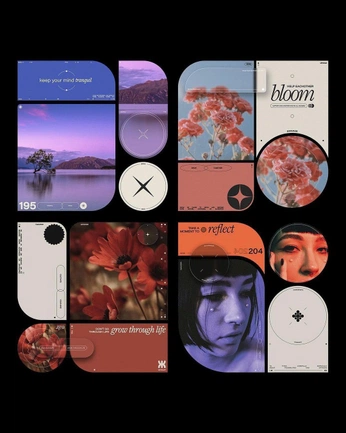 A cover of "Graphic Design" cluster. The owner is petermeng. The cluster consists of 5 elements.