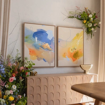 A cover of "v.r.p." cluster. The owner is by.co. The cluster description is "art prints from victoria rose park". The cluster consists of 10 elements.