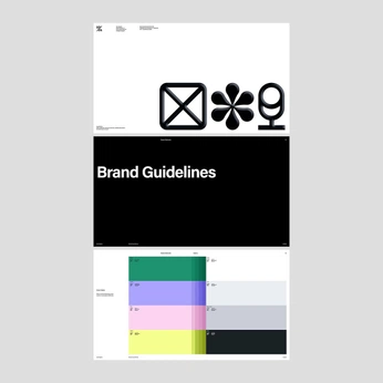A cover of "Brand Guidelines" cluster. The owner is chessterfield. The cluster consists of 3 elements.