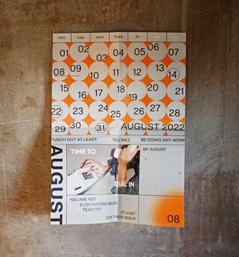 A cover of "wall paper calendar" cluster. The owner is bob79. The cluster consists of 3 elements.
