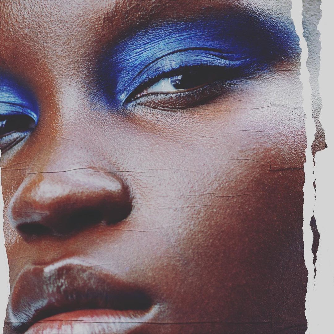 Model Achenrin for the Zara Beauty launch campaign with makeup by Diane Kendal.