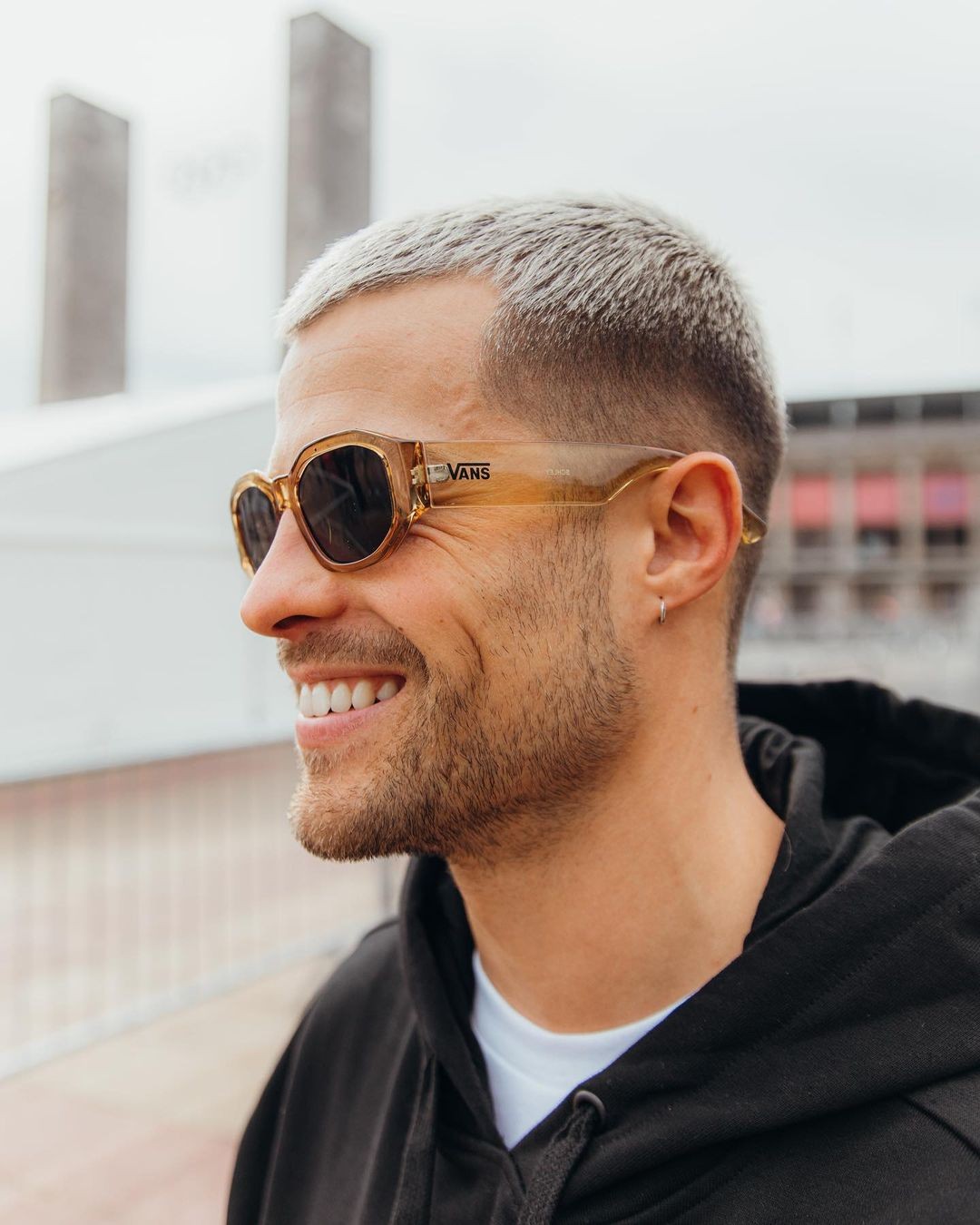 A commercial photograph featuring Vans sunglasses for Zalando.