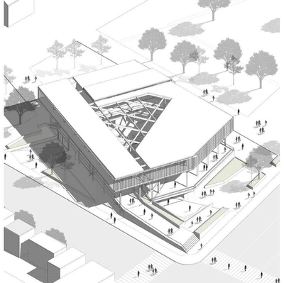 An Instagram  post added by robertodiurno on Jan 12, 2024. The author is @online_architecturee. May present: architecture, urban design.