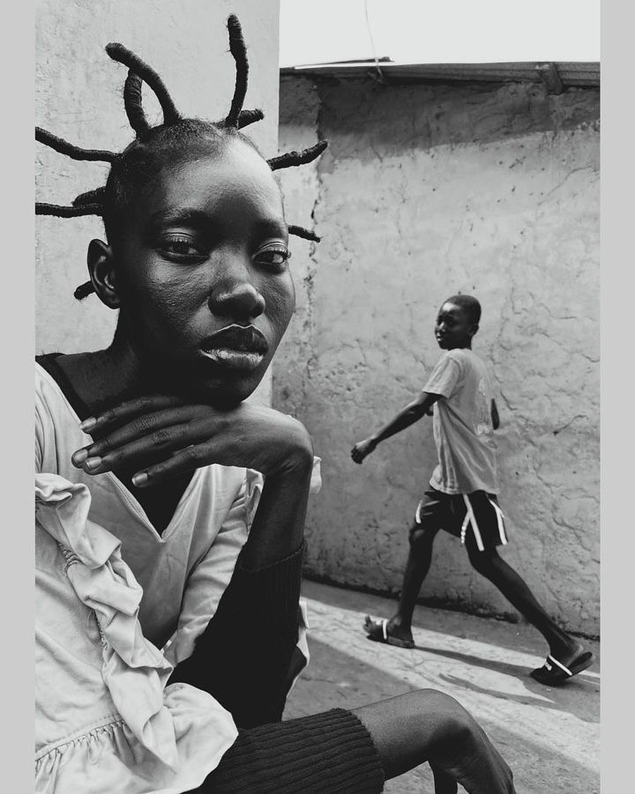 Portrait of model Nuerki in Accra, Ghana. Photo by maria ehrlich. Styled by AfroVintage.
