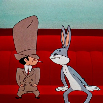 Bugs Bunny and Hugo in the 1946 animated short Racketeer Rabbit. / Cosmos